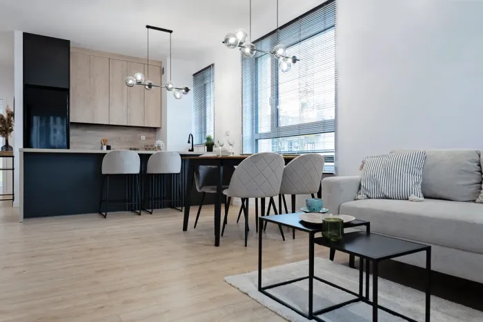 Modern condo renovation with contemporary lighting by Leo Constra in Toronto
